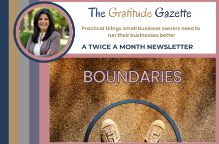 PIcture showing feet standing in a circle with the word "boundaries" on top. 